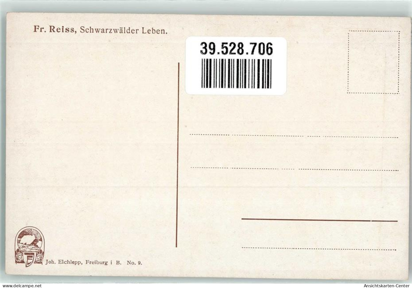 39528706 - Schwarzwald Leben Schwarzwaldhaus Trachten Joh. Elchlepp Nr. 9. - Other & Unclassified