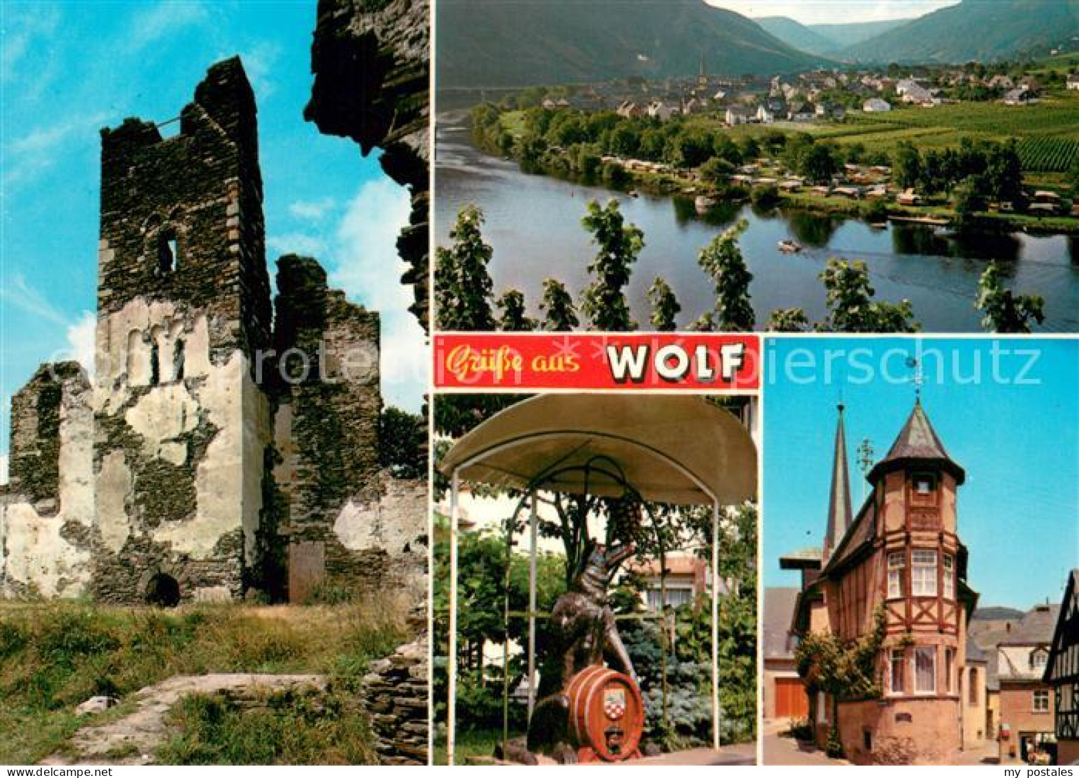 73671501 Wolf Mosel Klosterruine Moselschleife Wolfbrunnen Wolf Mosel - Traben-Trarbach