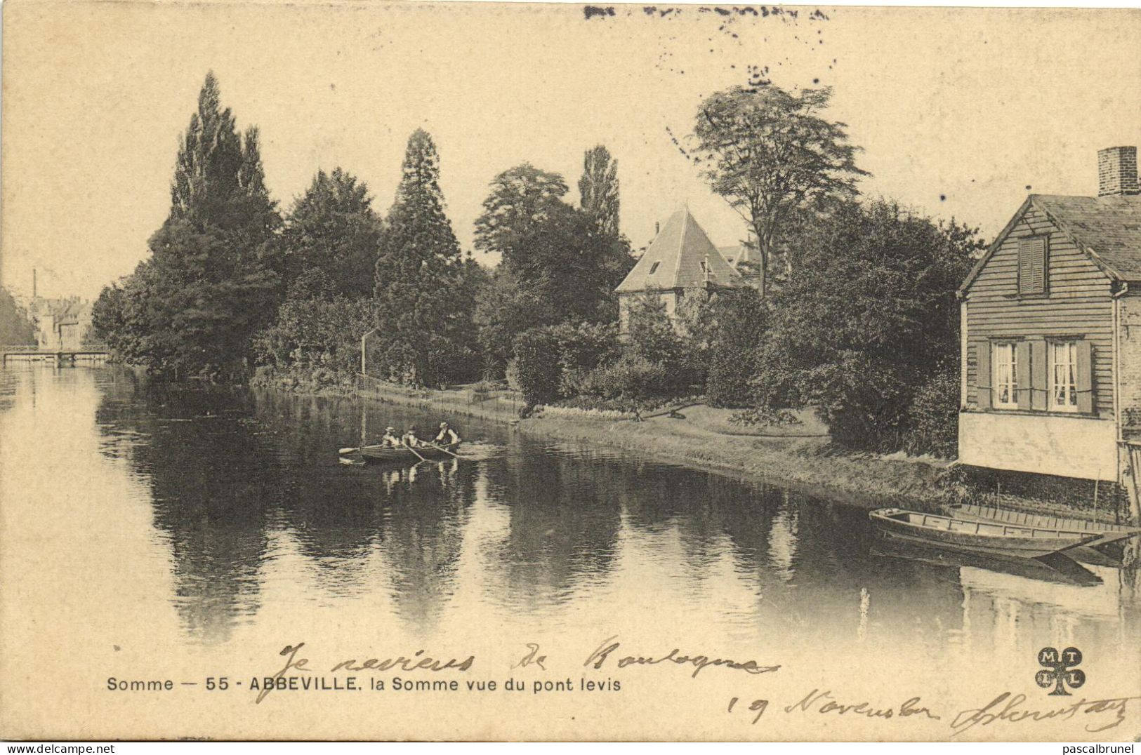 ABBEVILLE - LA SOMME VUE DU PONT LEVIS - Abbeville