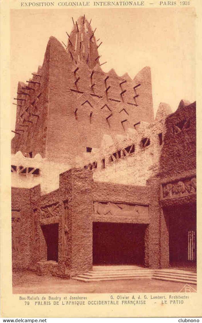 CPA - PARIS - EXPO INTle 1931 - PALAIS DE L'A.O.F. - LE PATIO - Exhibitions