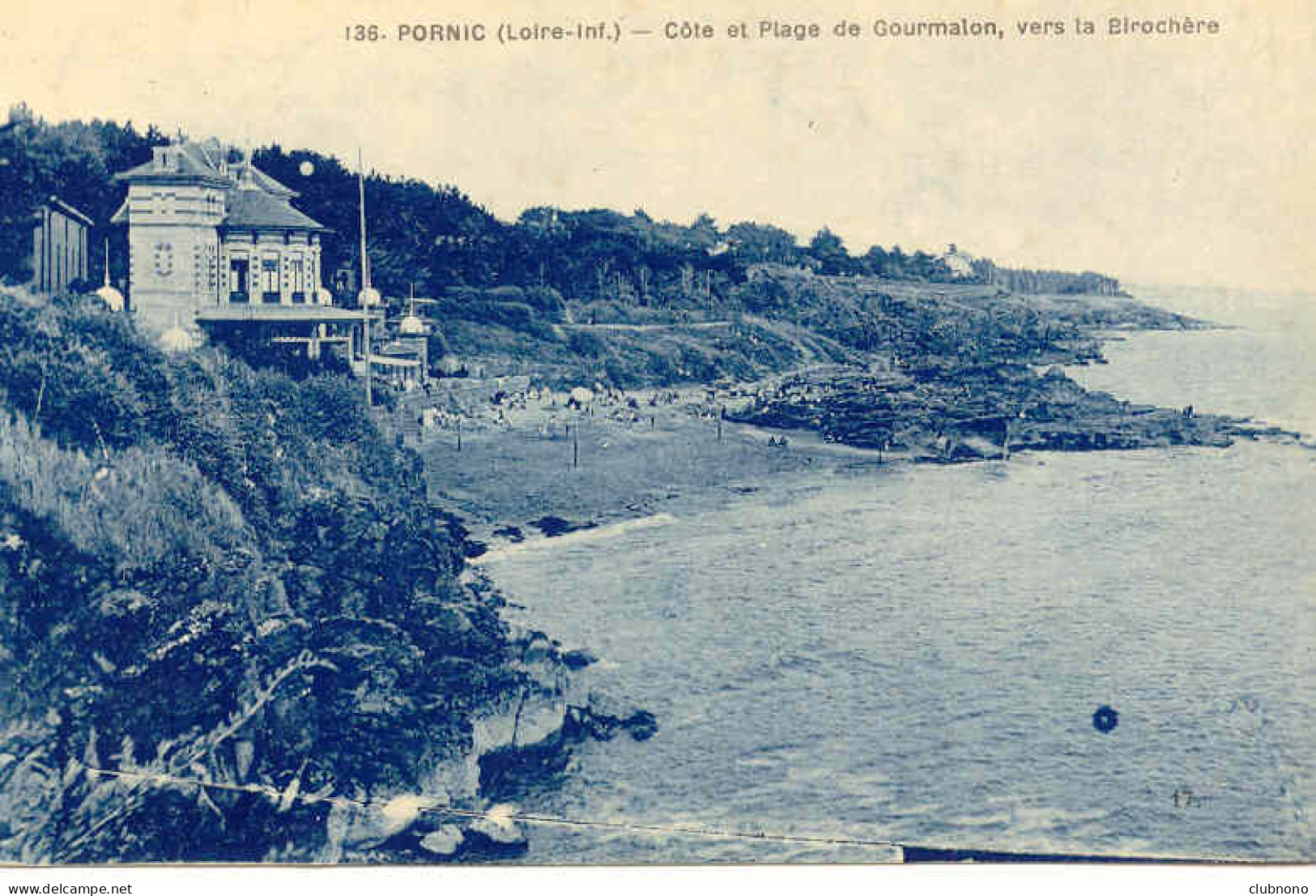 CPA -PORNIC - COTE ET PLAGE DE GOURMALON, VERS LA BIROCHERE - Pornic