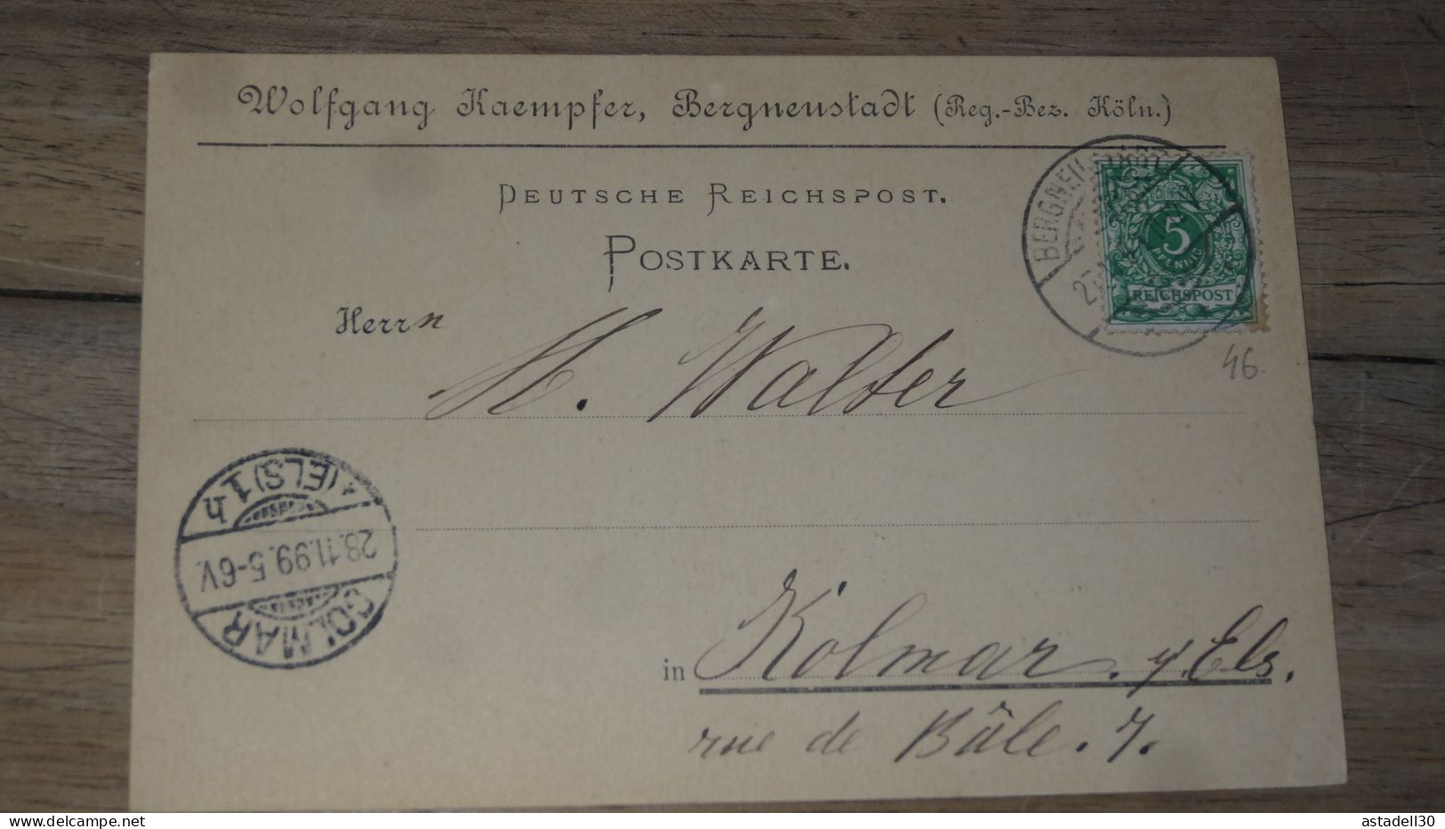 Carte Postale Commerciale De BERGNEUSTADT  ............. 240424-18805 - Bergneustadt