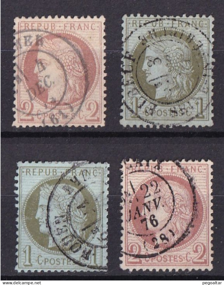 N°50-51; B/TB. - 1871-1875 Cérès