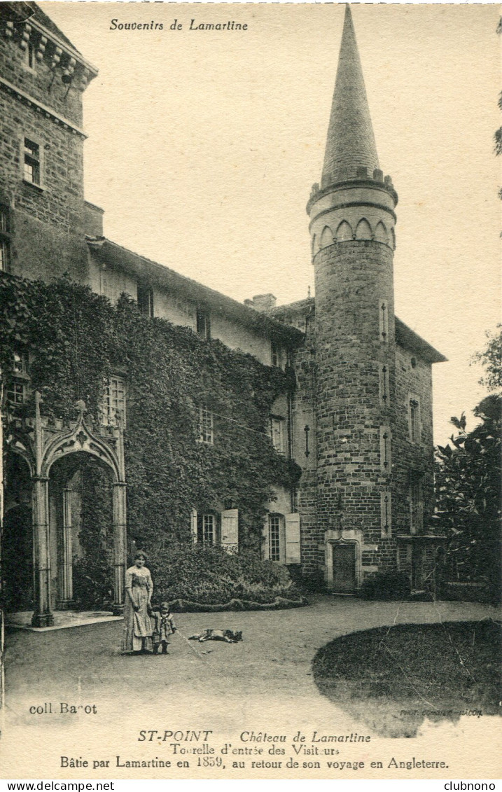 CPA  -  SAINT-POINT - CHATEAU DE LAMARTINE - TOURELLE D'ENTREE DES VISITEURS - Sonstige & Ohne Zuordnung