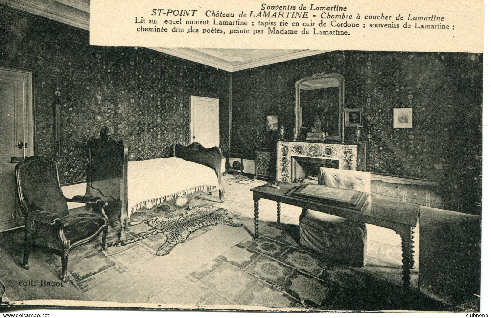 CPA  -  SAINT-POINT - CHATEAU DE LAMARTINE - CHAMBRE A COUCHER - Sonstige & Ohne Zuordnung