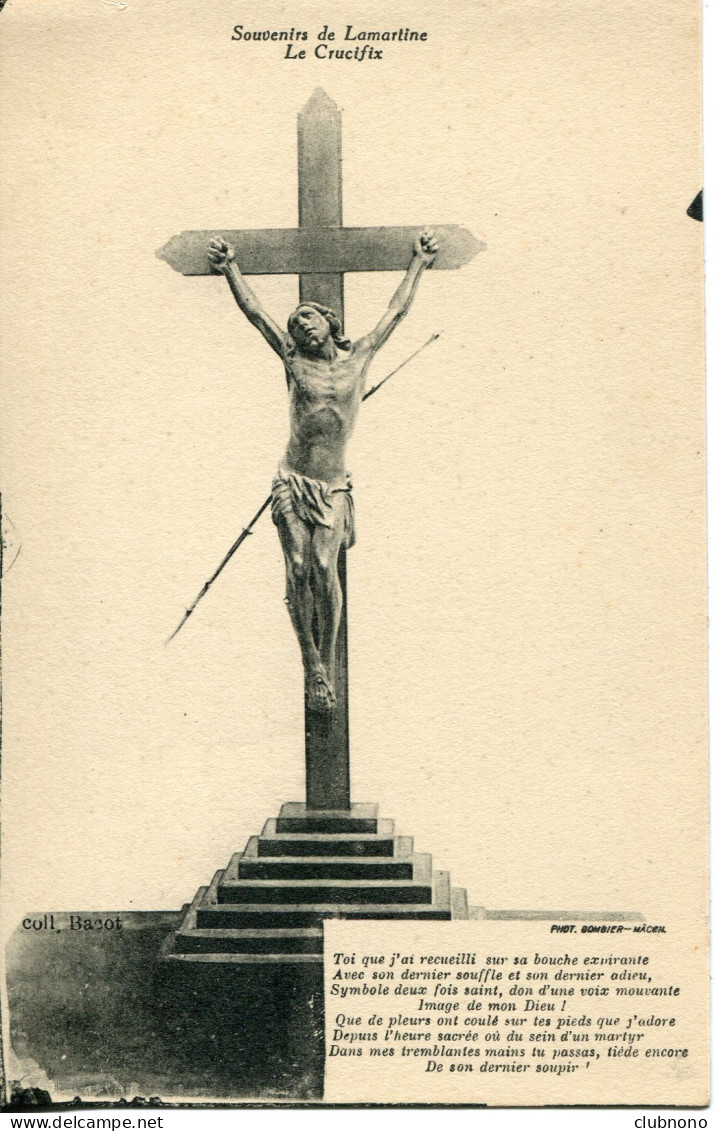 CPA  -  SAINT-POINT - SOUVENIR DE LAMARTINE - LE CRUCIFIX - Sonstige & Ohne Zuordnung