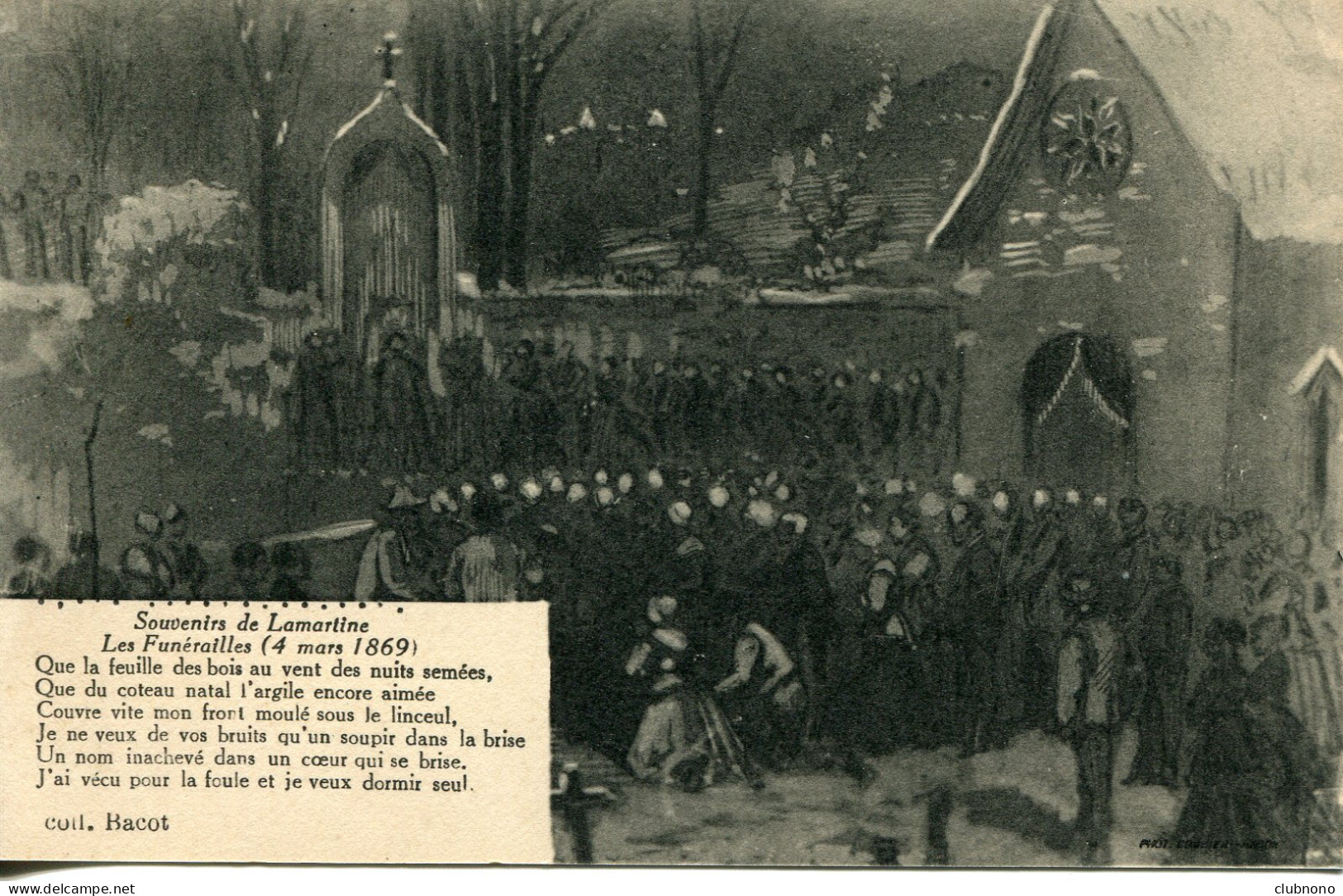 CPA  -  SAINT-POINT -  SOUVENIR DE LAMARTINE -  LES FUNERAILLES - Sonstige & Ohne Zuordnung