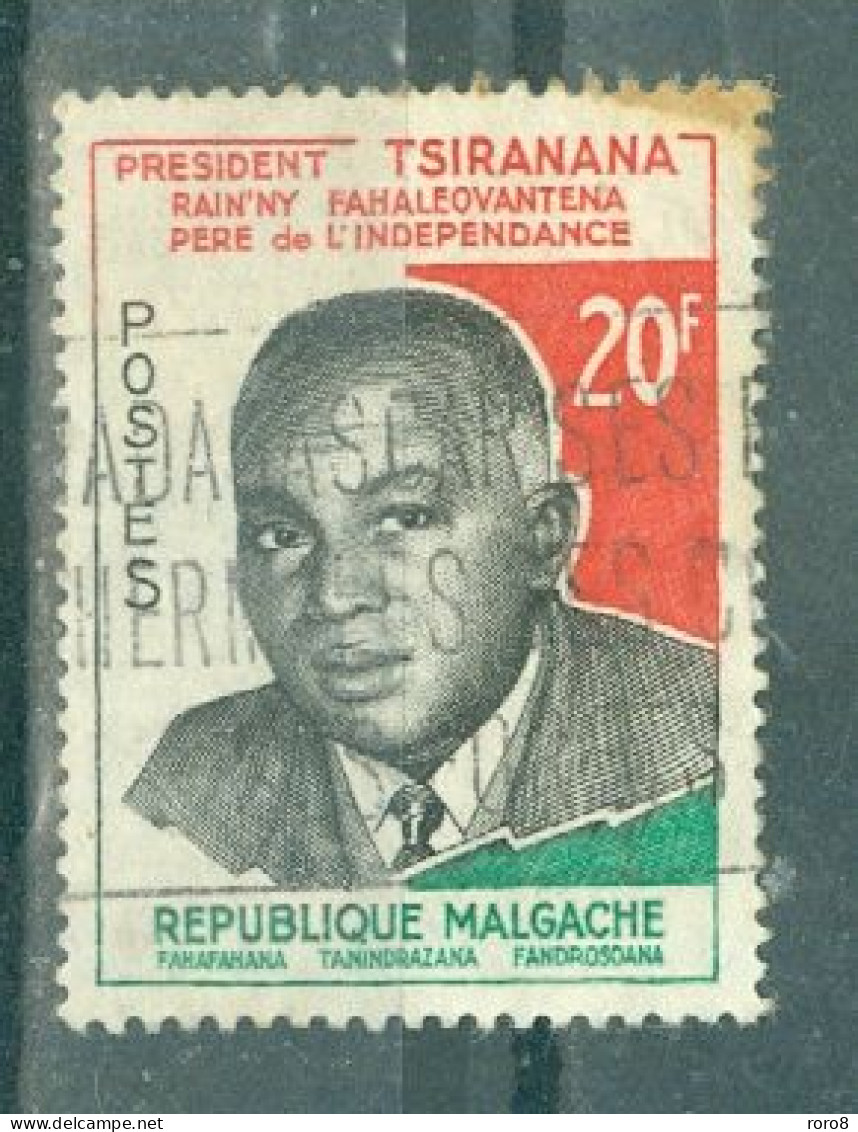 MADAGASCAR - N°355 Oblitéré. Philibert En L'honneur Du Président Tsiranana, Père De L'Indépendance. - Other & Unclassified