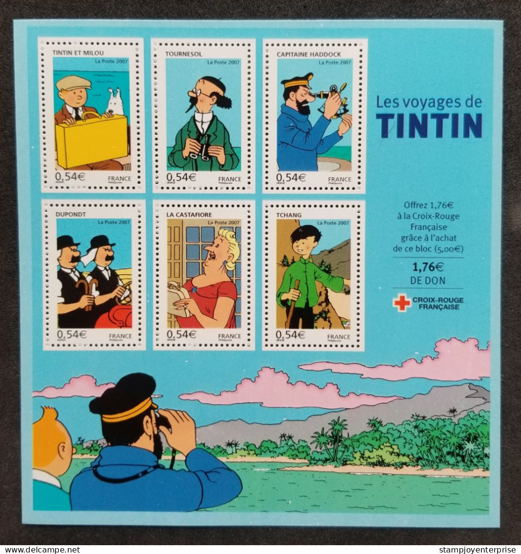 France Tintin The Adventures 2007 Comic Cartoon Animation (ms) MNH - 2004-2008 Marianna Di Lamouche