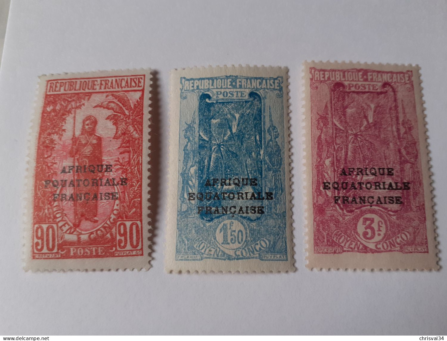 TIMBRES  CONGO    N  106  A  108     COTE  26,50  EUROS    NEUFS  SANS  CHARNIERES - Unused Stamps