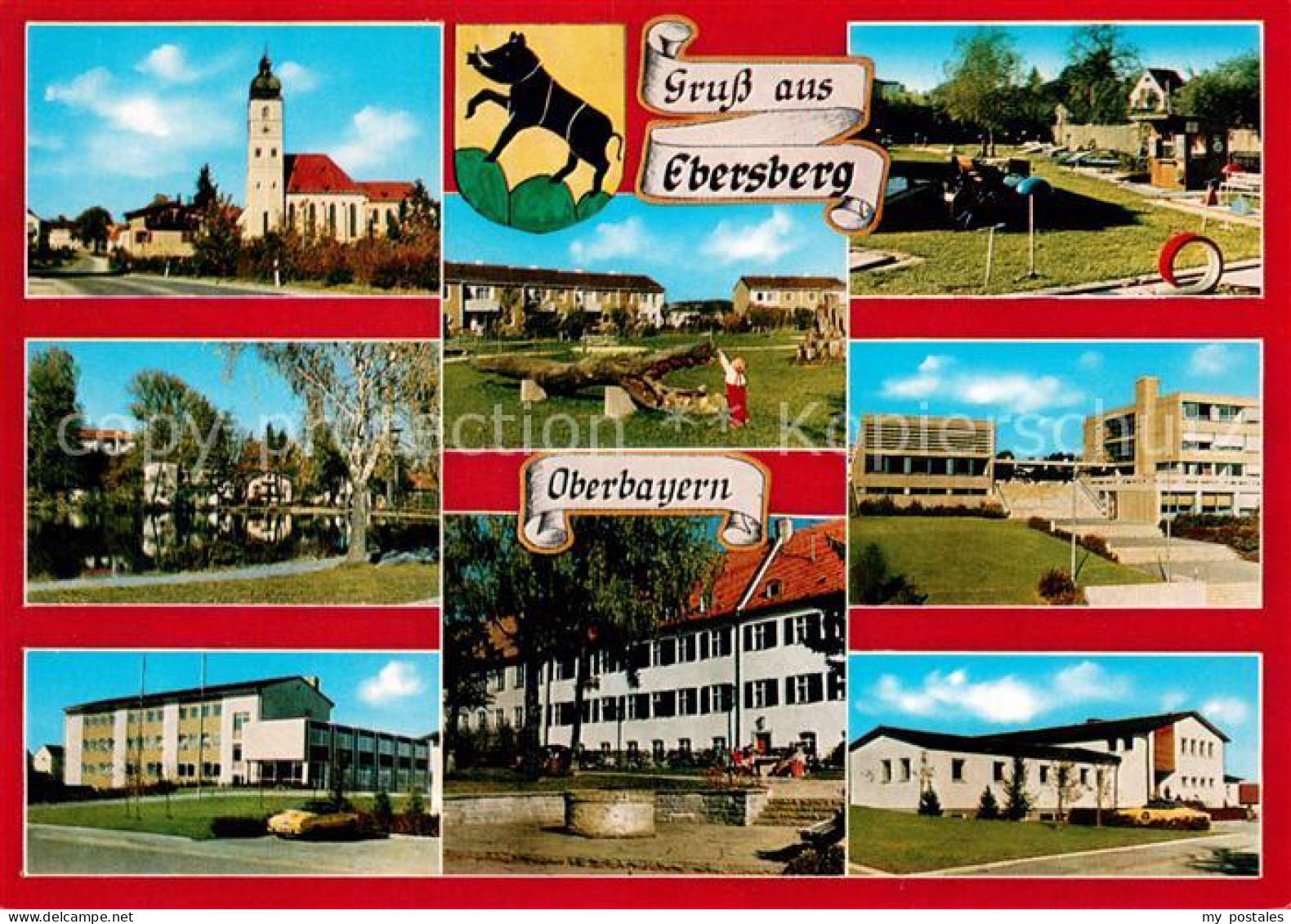 73671352 Ebersberg Oberbayern Kirche Minigolfanlage Teilansichten Ebersberg Ober - Ebersberg