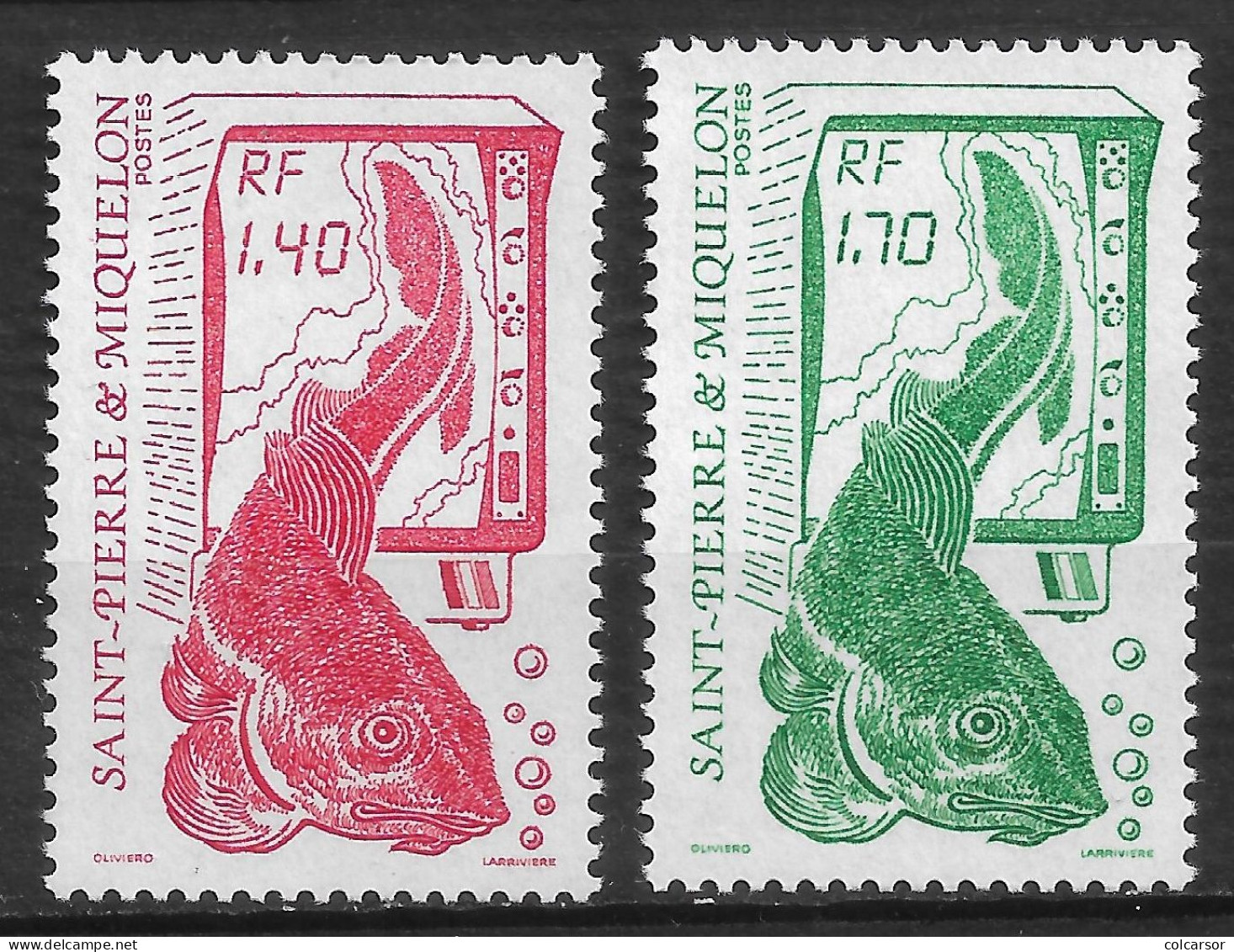 SAINT PIERRE ET MIQUELON N°   502/503 "  LA PÊCHE " - Unused Stamps