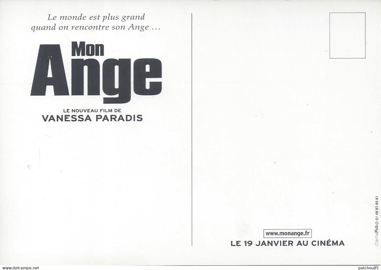 CPM  Film  Mon Ange Avec Vanessa Paradis  Un Film De Serge Frydman - Plakate Auf Karten