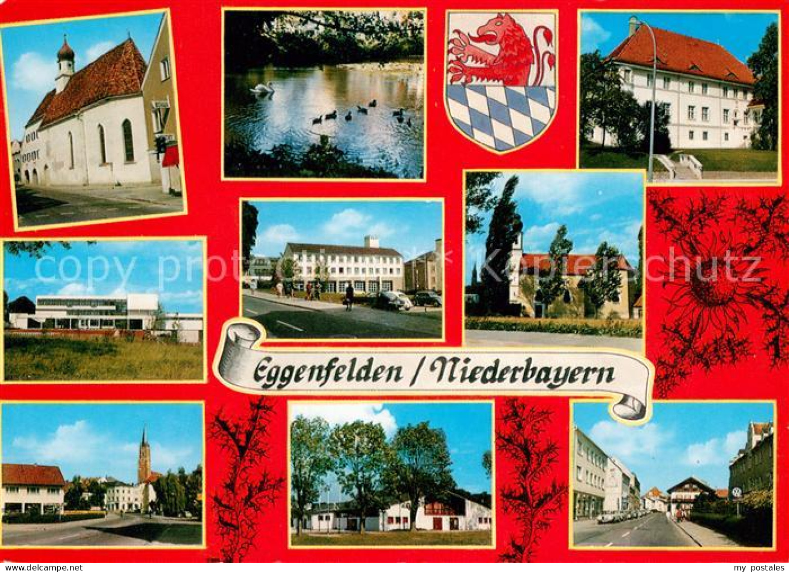 73671345 Eggenfelden Kirche Schwanenteich Schloss Teilansichten Eggenfelden - Eggenfelden