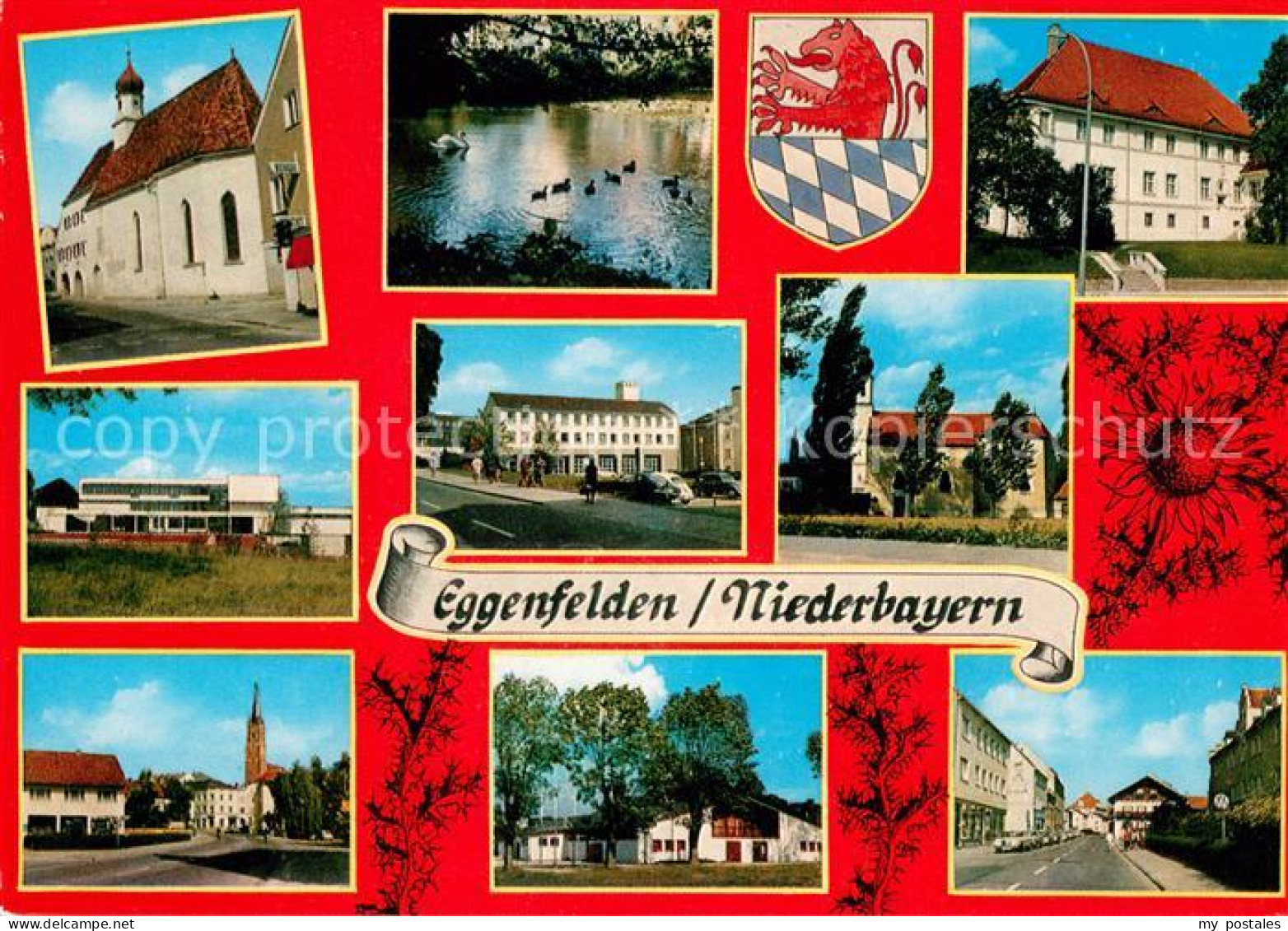 73671344 Eggenfelden Kirche Schwanenteich Teilansichten Eggenfelden - Eggenfelden