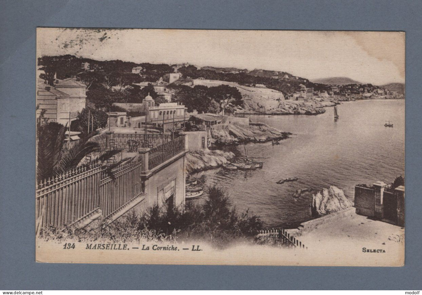 CPA - 13 - Marseille - La Corniche - Circulée En 1922 - Endoume, Roucas, Corniche, Plages