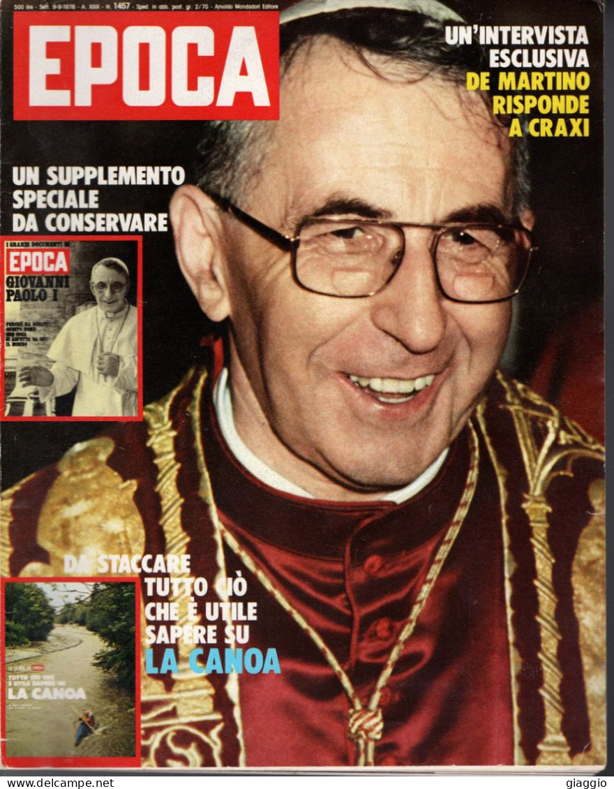 °°° RIVISTA EPOCA N° 1457 DEL 9 SETTEMBRE 1978 °°° - Sonstige & Ohne Zuordnung