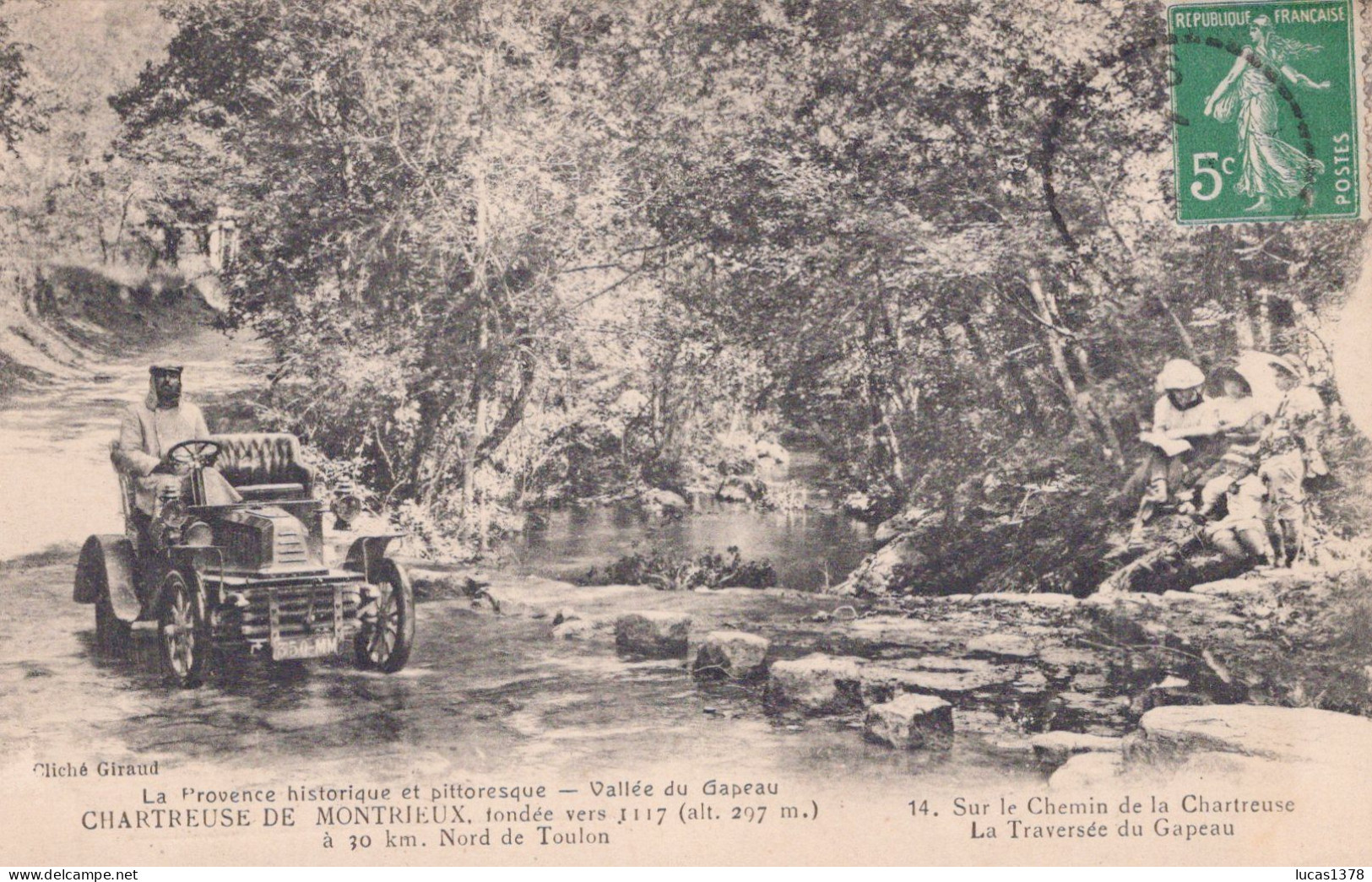 83 /MONTRIEUX / CHEMIN DE LA CHARTREUSE / TRAVERSEE DU GAPEAU / JOLI PLAN AUTO - Sonstige & Ohne Zuordnung