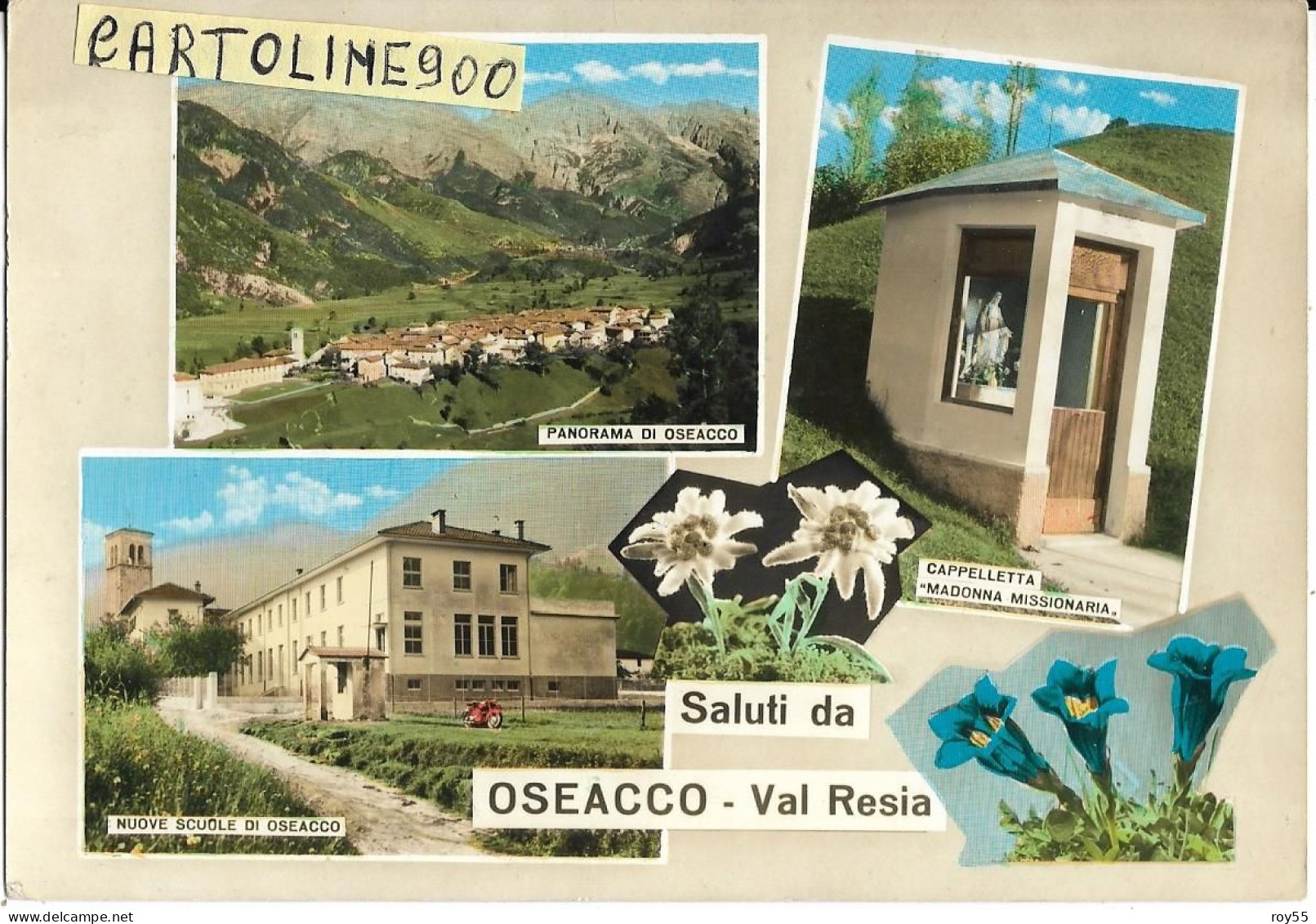 Friuli Venezia Giulia-udine-oseacco Frazione Di Resia Vedute Vedutine Saluti Da Oseacco - Otros & Sin Clasificación