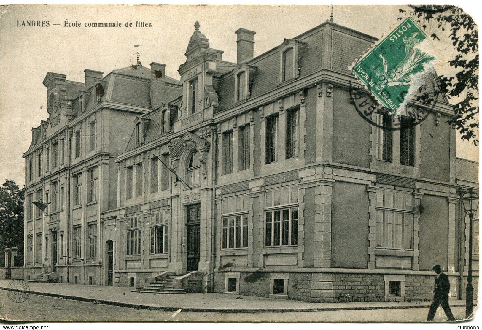 CPA  - LANGRES - ECOLE COMMUNALE DE FILLES (1910) - Langres