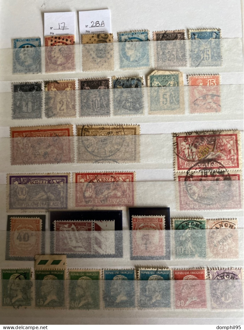 Album Timbres De France N**/*/obl à Trier - Verzamelingen (in Albums)