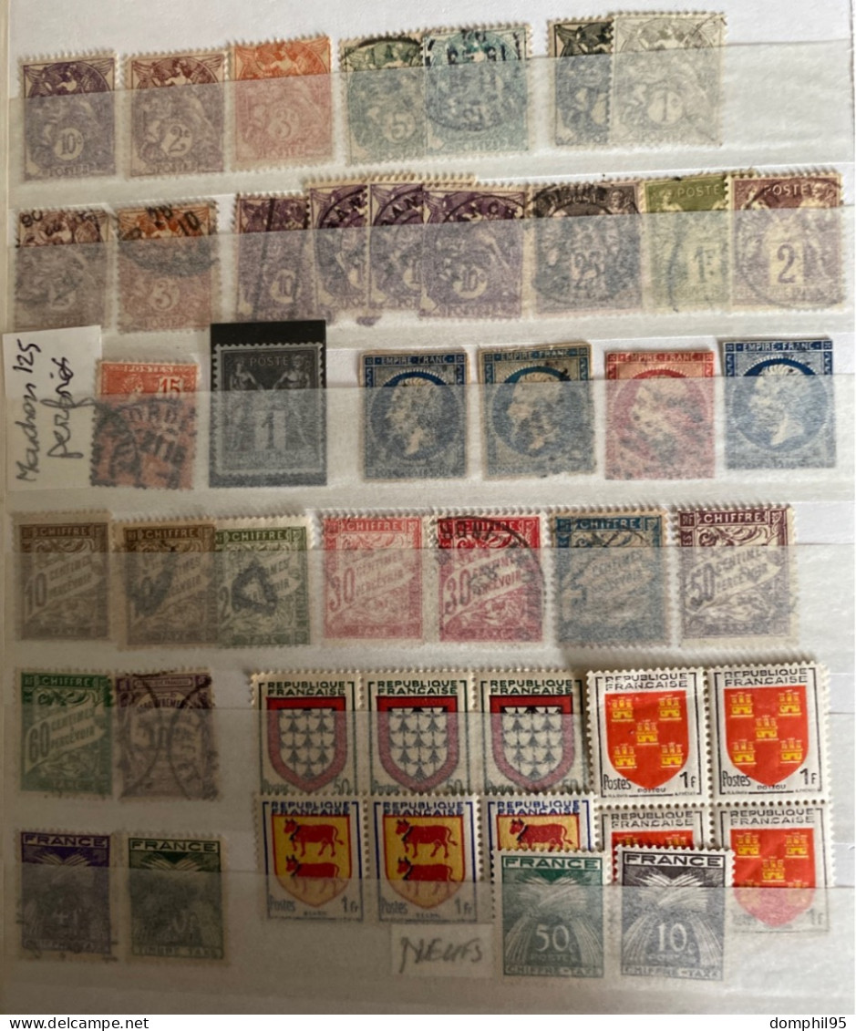 Album Timbres De France N**/*/obl à Trier - Collections (en Albums)