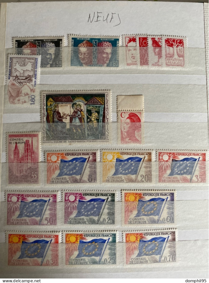 Album Timbres de France N**/*/obl à trier