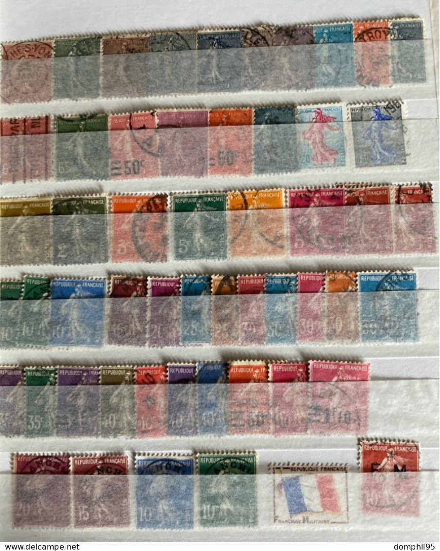 Album Timbres de France N**/*/obl à trier