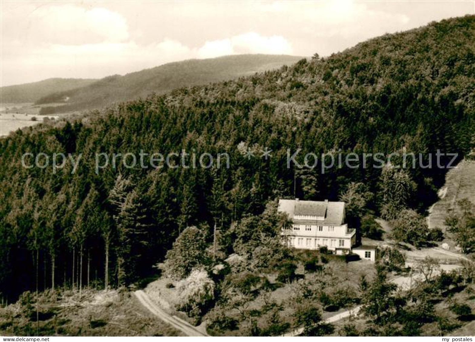 73671305 Hedemuenden Fliegeraufnahme Mit Haus Eichbuehl Hedemuenden - Hannoversch Münden