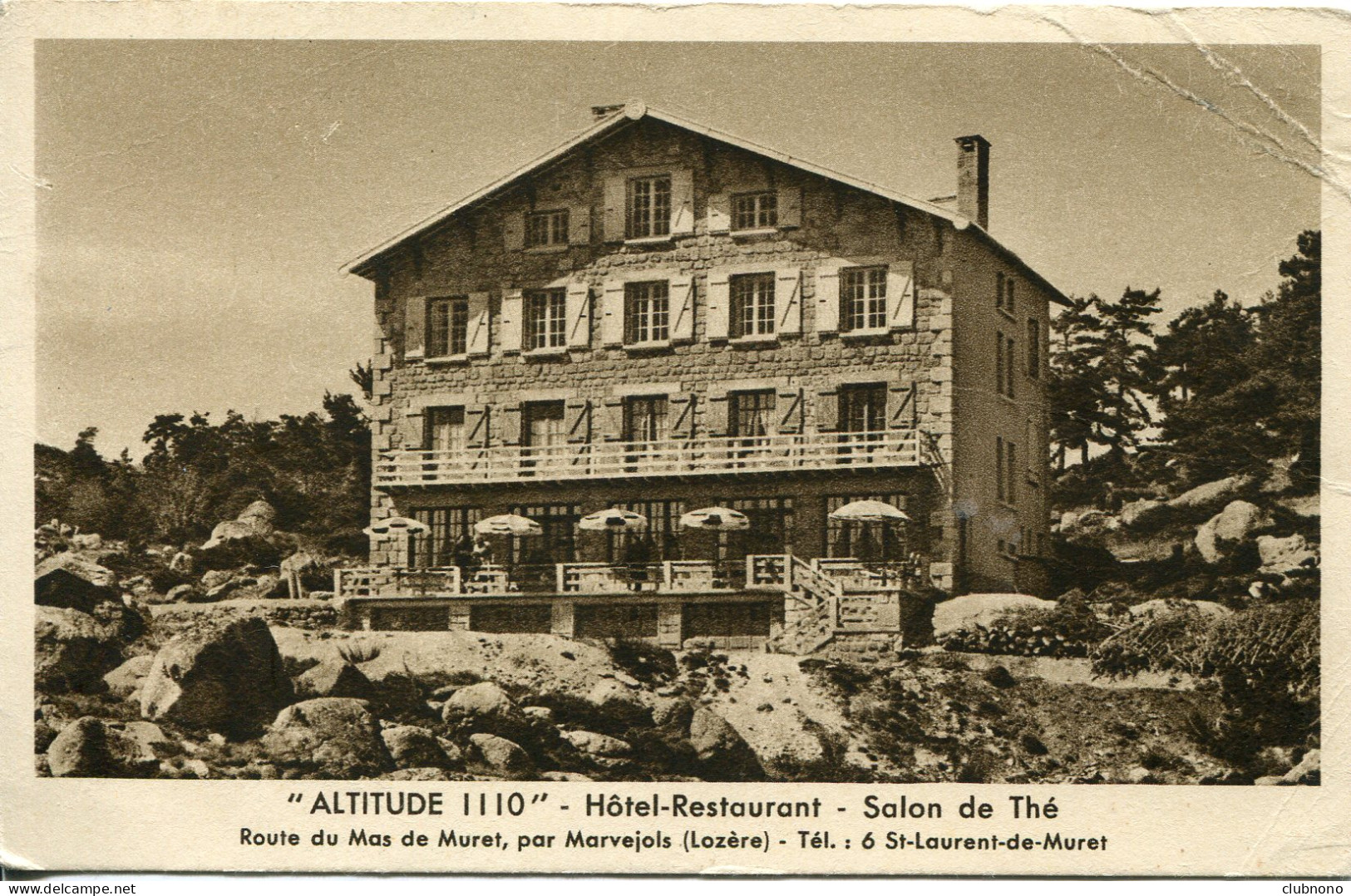 CPA  -  MARVEJOLS "HOTEL RESTAURANT ALTITUDE 1110" - Marvejols