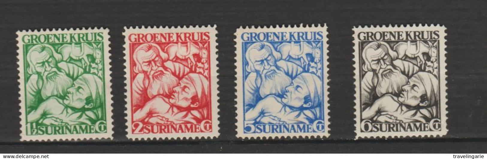 Surinam 1929 Green Cross * Hinged - Geneeskunde