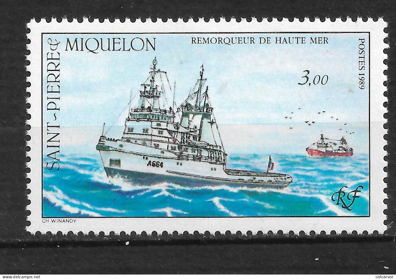 SAINT PIERRE ET MIQUELON N°   510 "  REMORQUEUR " - Unused Stamps