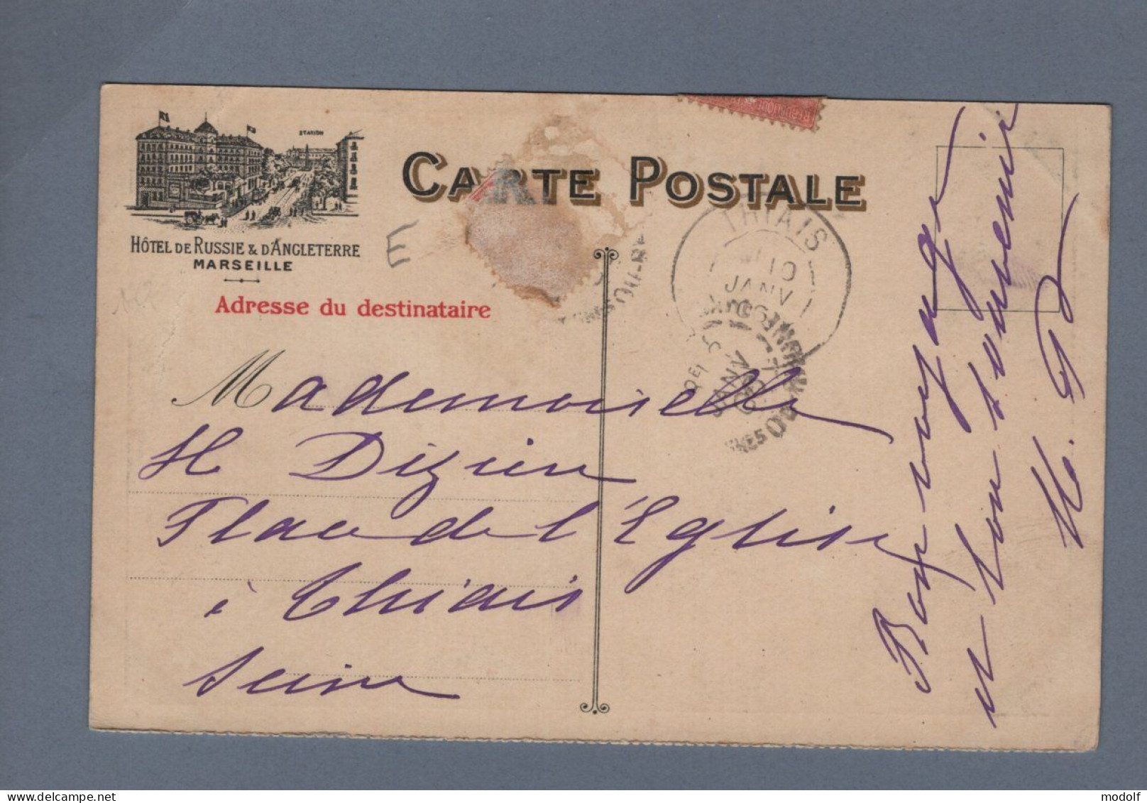 CPA - 13 - Marseille - La Cannebière Bourse Et Chambre De Commerce - Animée - Circulée En 1906 - The Canebière, City Centre