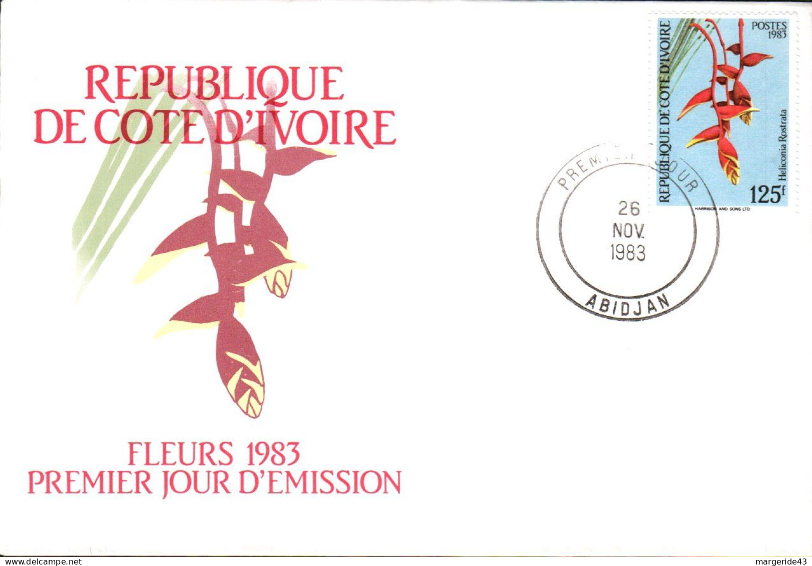 COTE D'IVOIRE FDC 1983 FLEUR - Ivoorkust (1960-...)