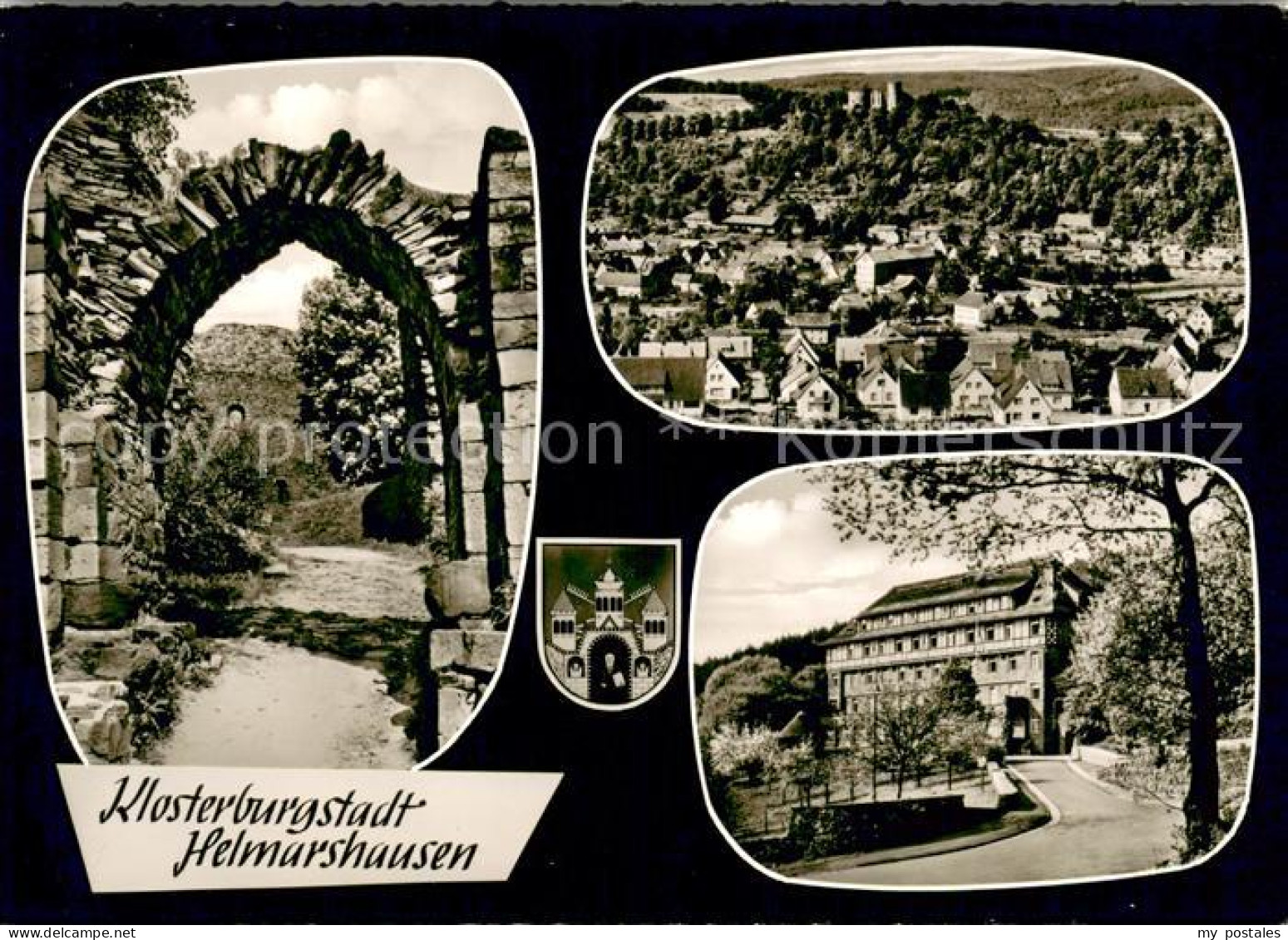 73671289 Helmarshausen Klosterruine Panorama Schloss Helmarshausen - Bad Karlshafen