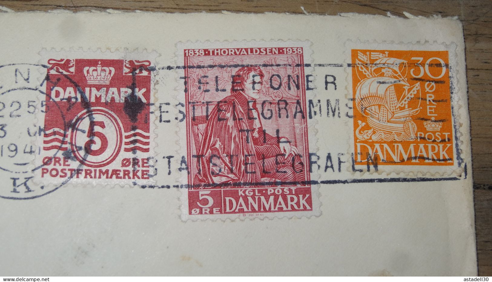 Enveloppe DANMARK, Censored, 1941  ............ Boite1 .............. 240424-248 - Briefe U. Dokumente