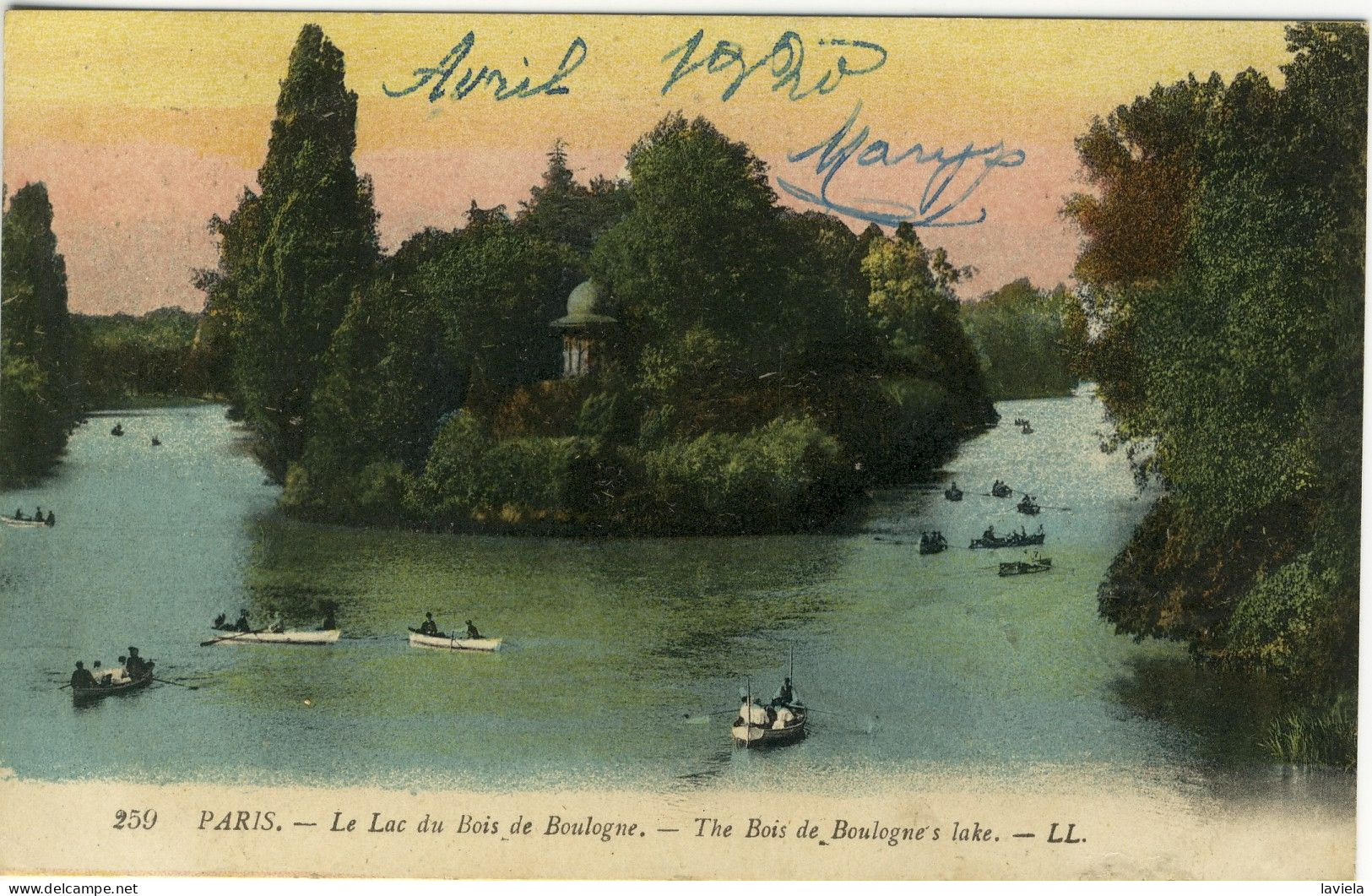 75 PARIS 16e - Le Lac Du Bois-de-Boulogne - Circulée 1920 - Paris (16)