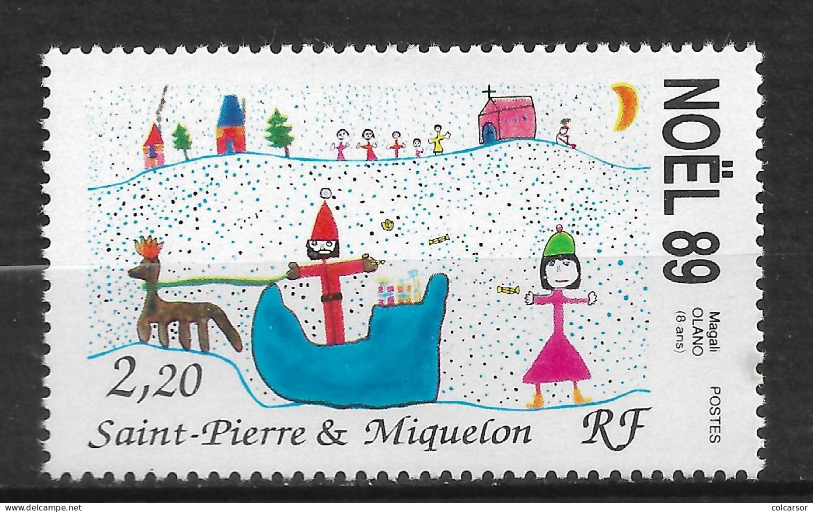 SAINT PIERRE ET MIQUELON N°   512 "  NOËL " - Unused Stamps