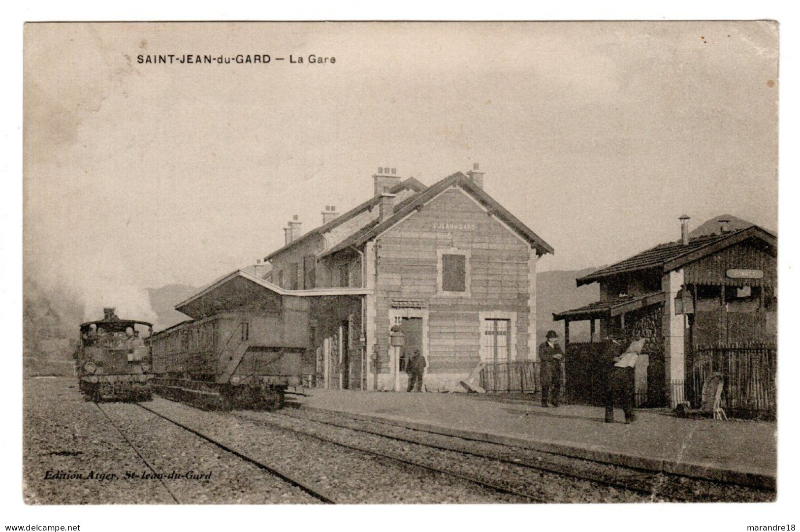 Saint Jean Du Gard , Gare , Train , Locomotive à Vapeur - Saint-Jean-du-Gard