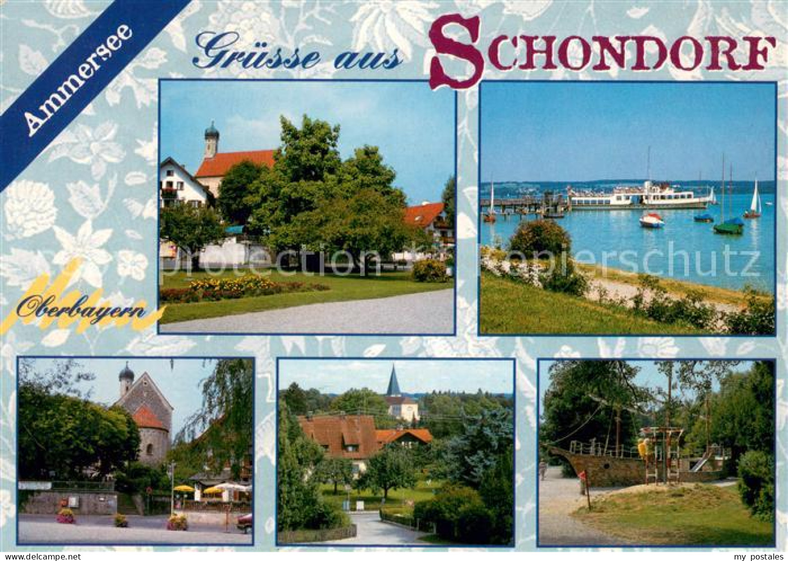 73671235 Schondorf Ammersee Kirche Faehre Burg Ortsmotiv Museumsschiff Schondorf - A Identifier