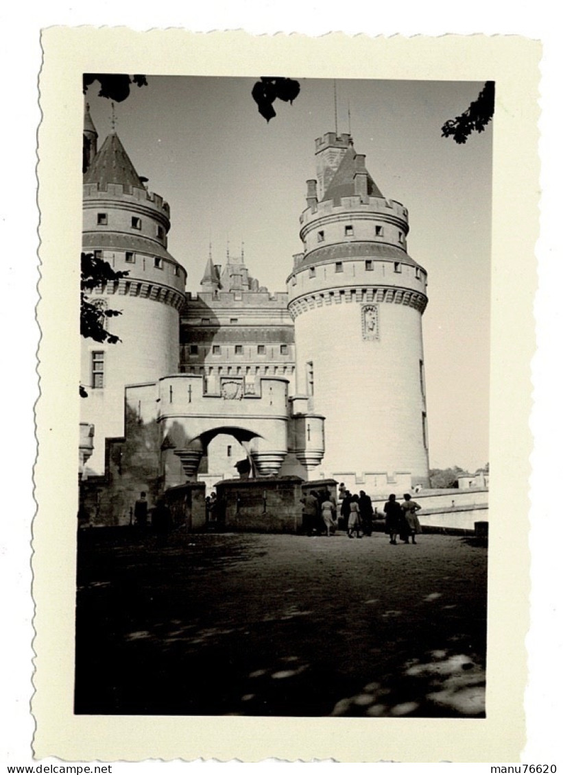 Ref 1 - Photo + Négatif :  Pierrefonds Le Chateau - France  . - Europe