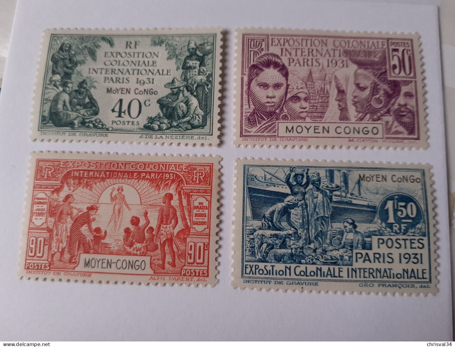 TIMBRES  CONGO  SERIE  N  109  A  112     COTE  25,00  EUROS    NEUFS  TRACE  CHARNIERES - Unused Stamps