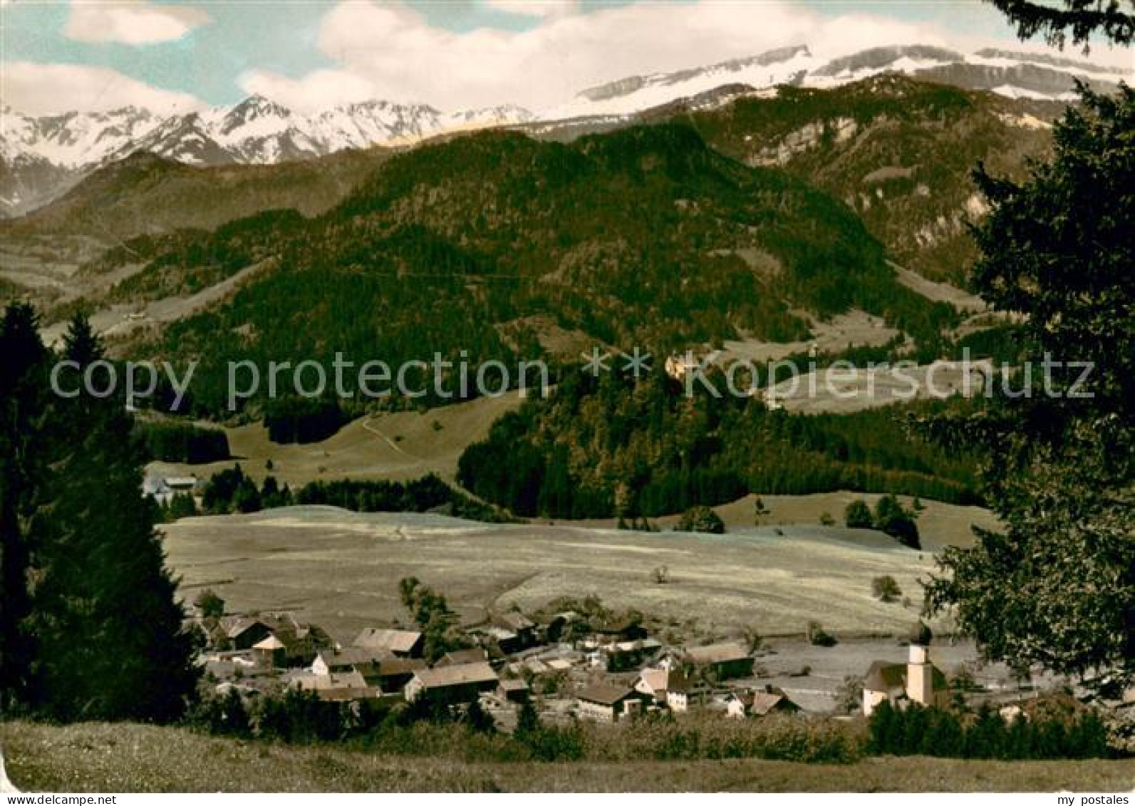 73671215 Schoellang Mit Schoellanger Burg Und Walsertaler Hochgebirge Schoellang - Oberstdorf