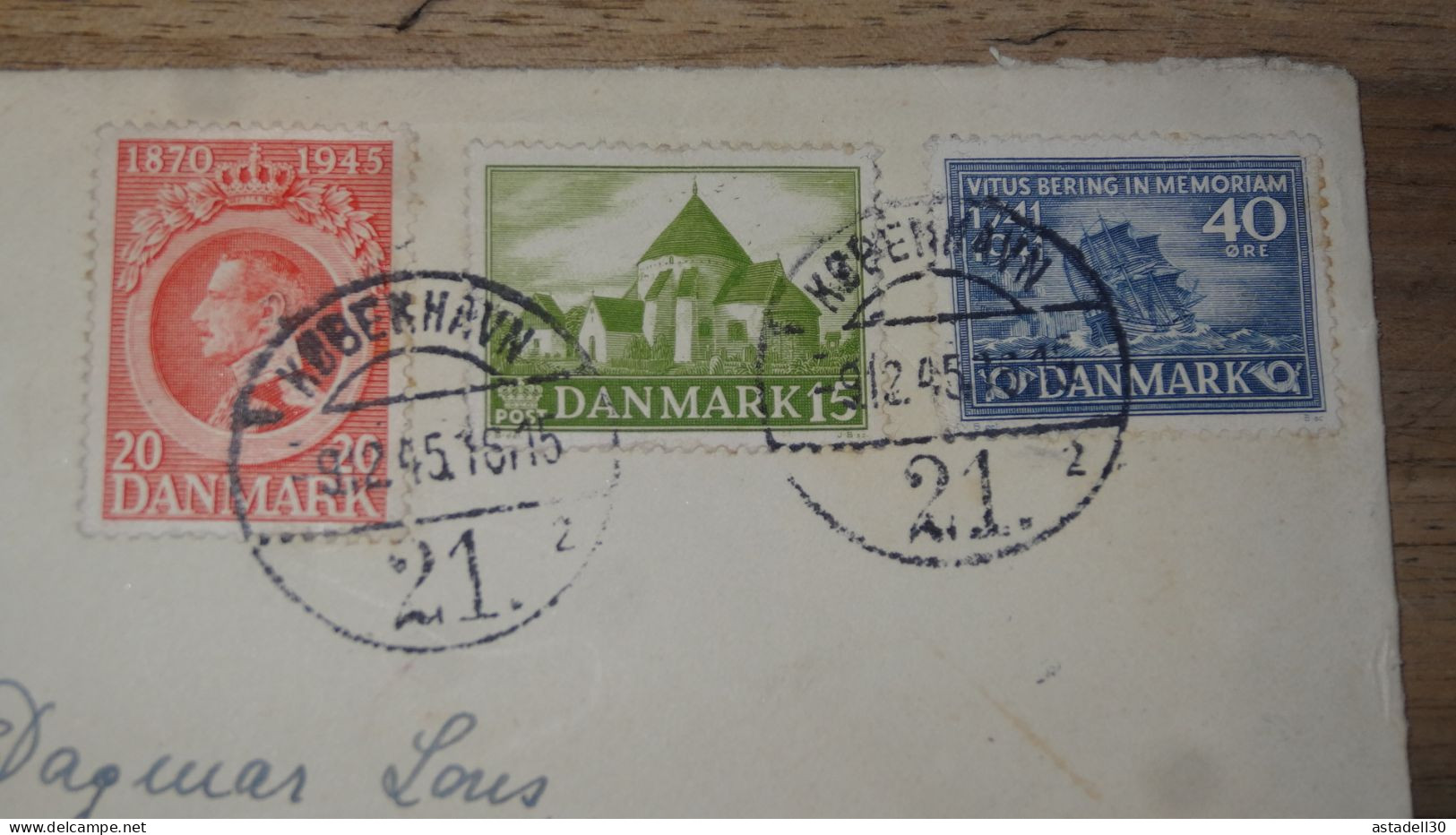 Enveloppe DANMARK, Censored, 1945  ............ Boite1 .............. 240424-251 - Briefe U. Dokumente