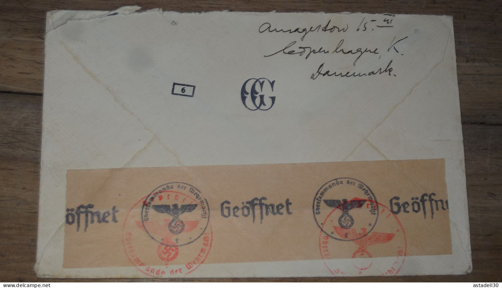 Enveloppe DANMARK, Censored, 1942  ............ Boite1 .............. 240424-252 - Storia Postale