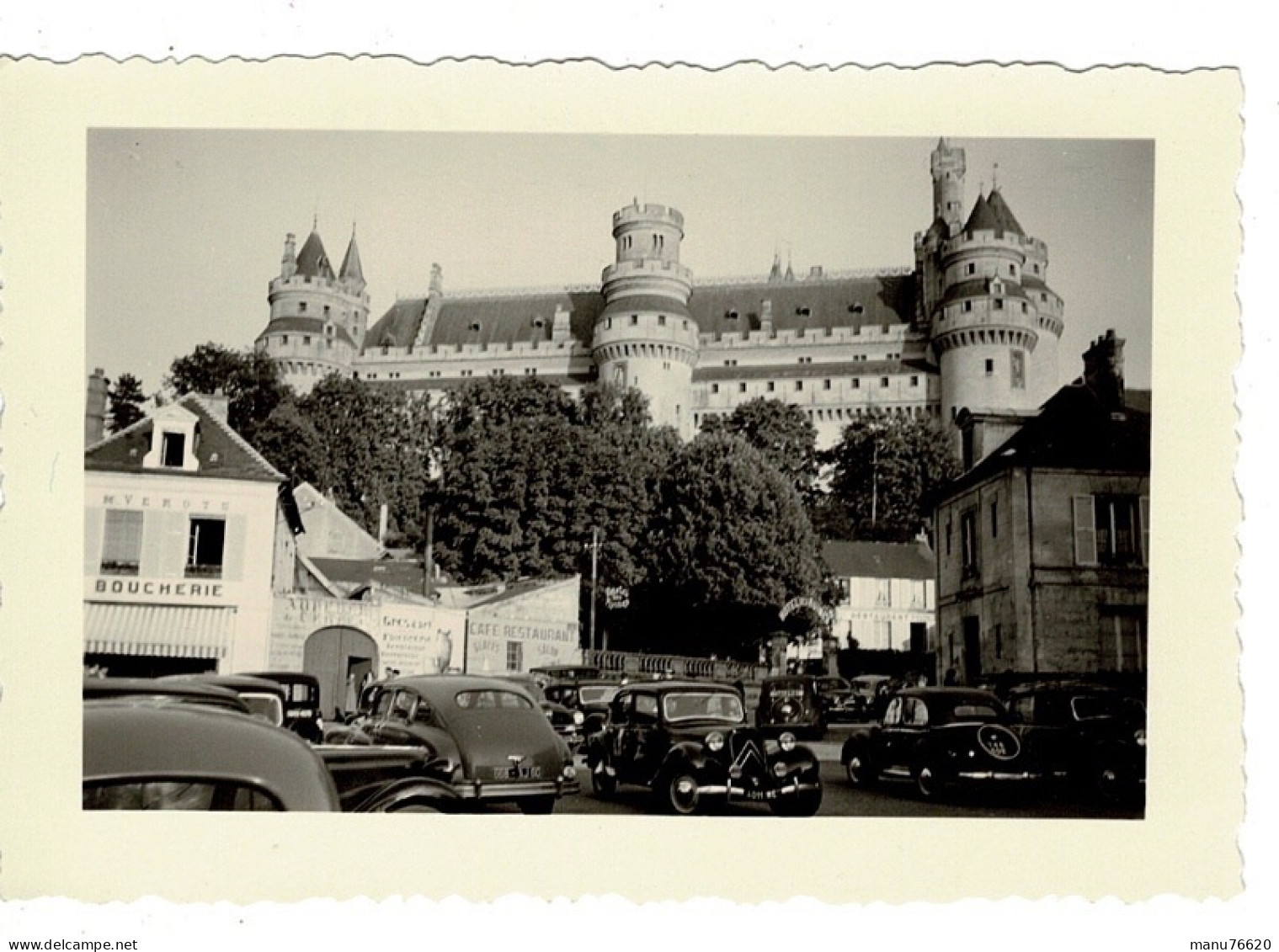 Ref 1 - Photo + Négatif :  Pierrefonds Le Chateau - France  . - Europa