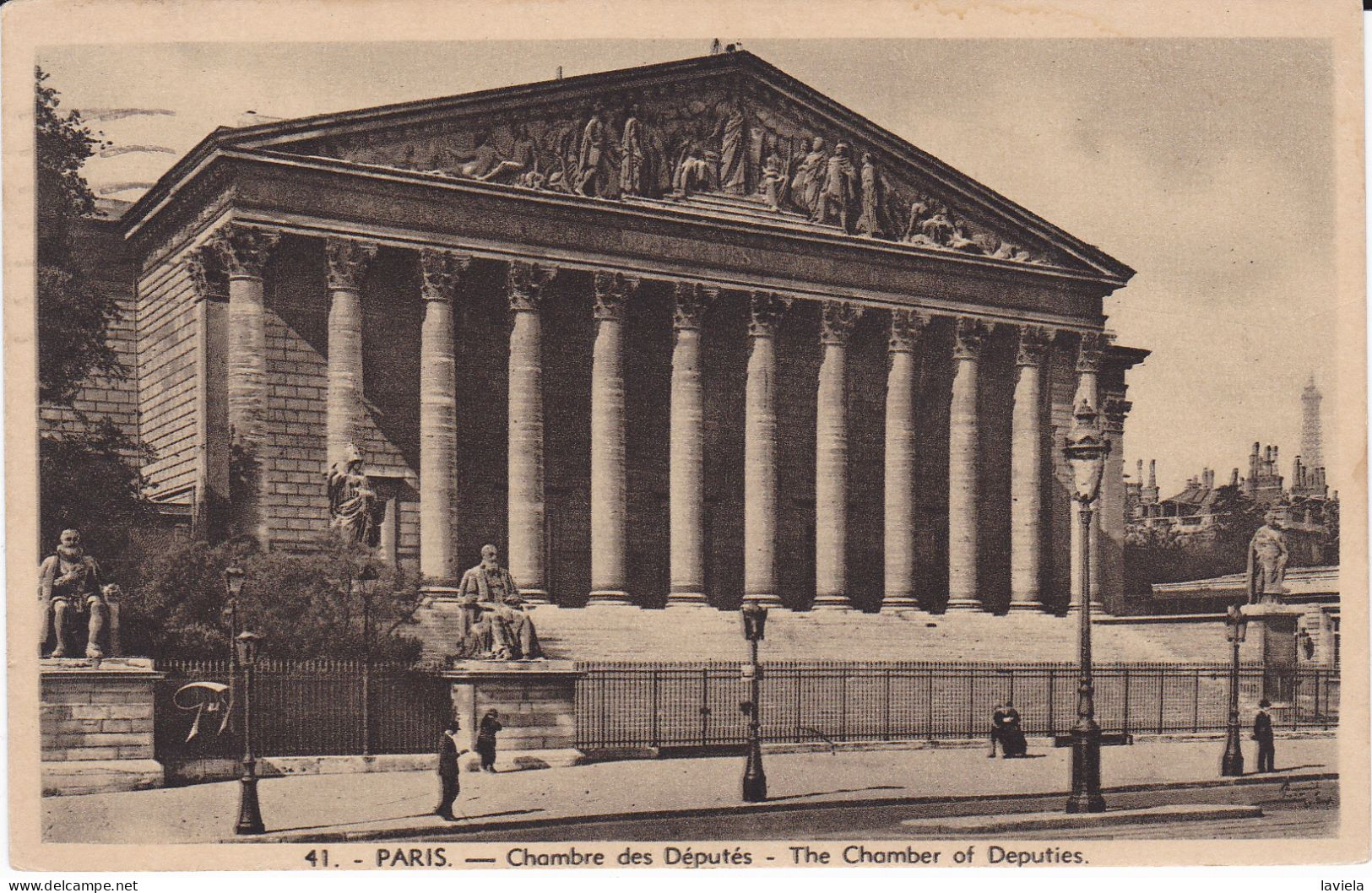 75 PARIS 15e - Chambre Des Députés - Circulée 1937 - District 15