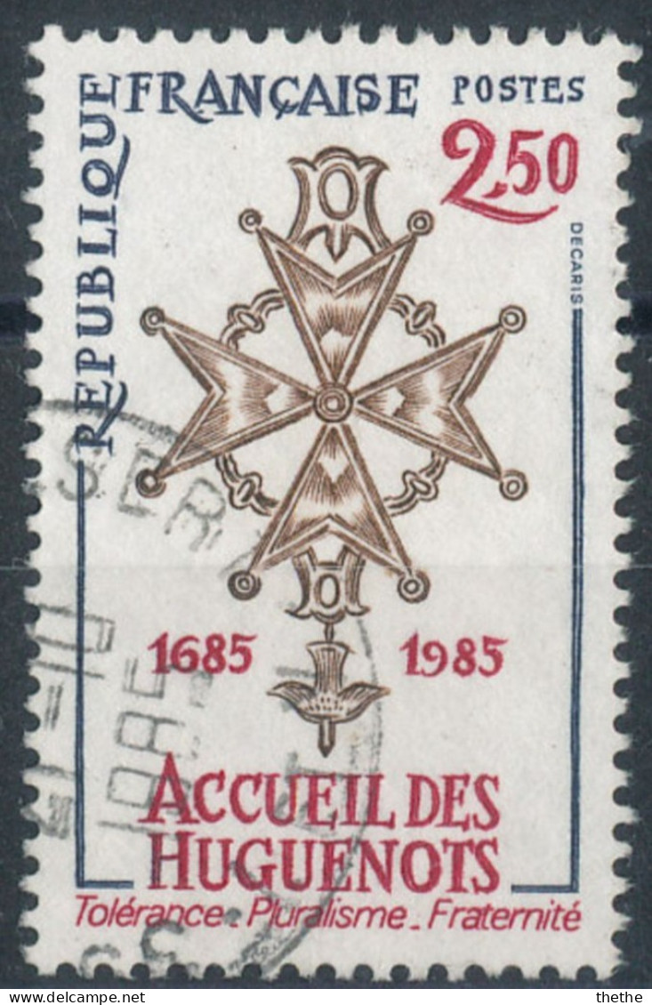 FRANCE -  Huguenot 1685-1985 ,300 Ans De L'édit De Nantes - Used Stamps