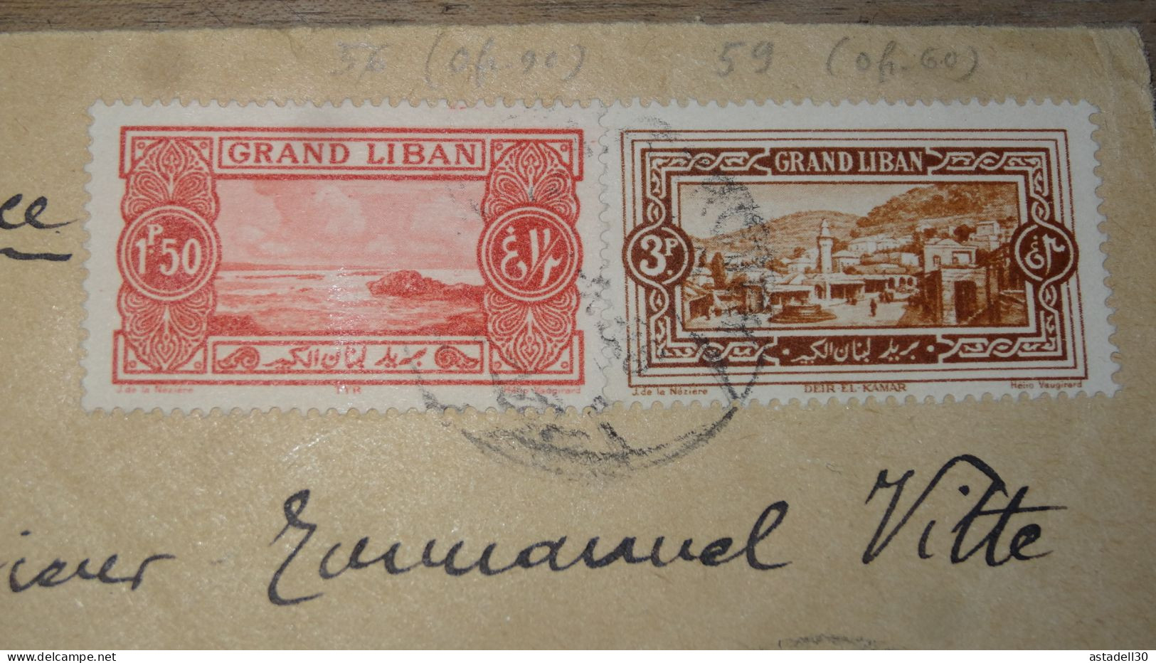 Enveloppe GRAND LIBAN 1926  ...................... 240424........CL-13-4 - Storia Postale