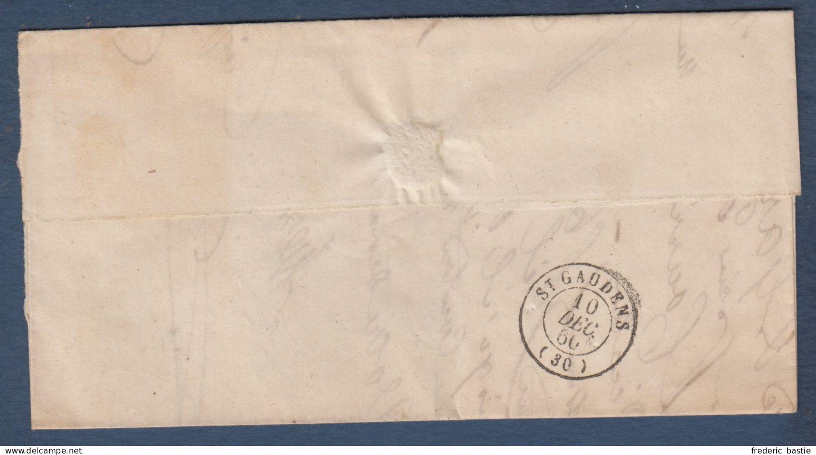 Haute Garonne - 10c Taxe N° 2 Sur Lettre De CIERP Pour St Gaudens - 1859-1959 Lettres & Documents